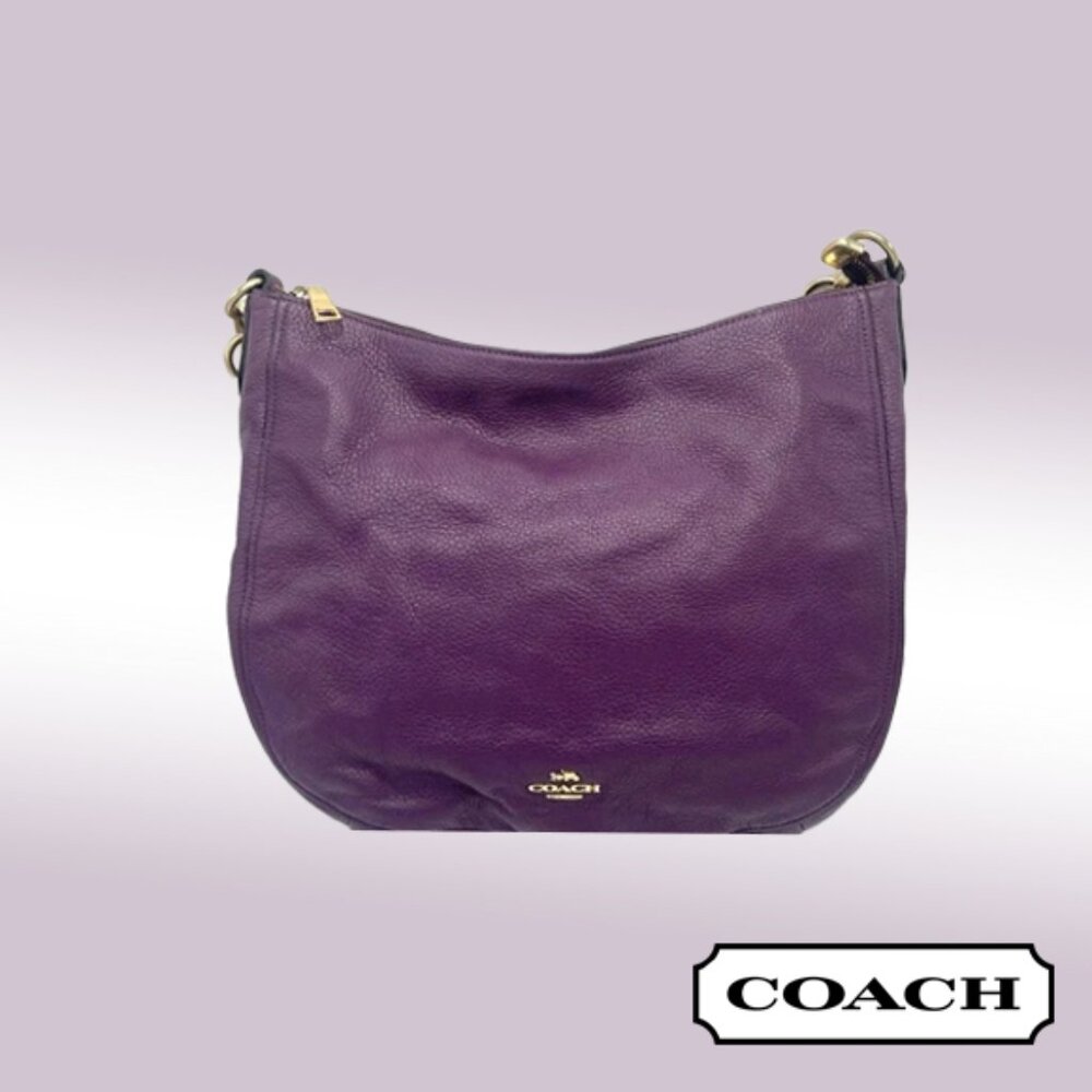 Coach Ellie Purple Hobo Bag
